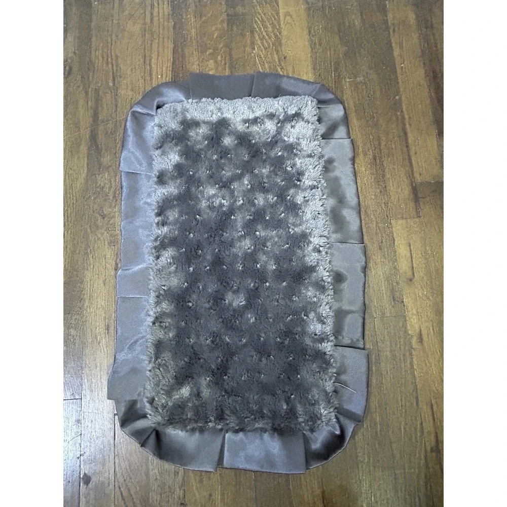 Minky Couture mini security lovey blanket vintage cars Soft Fleece & Satin Trim